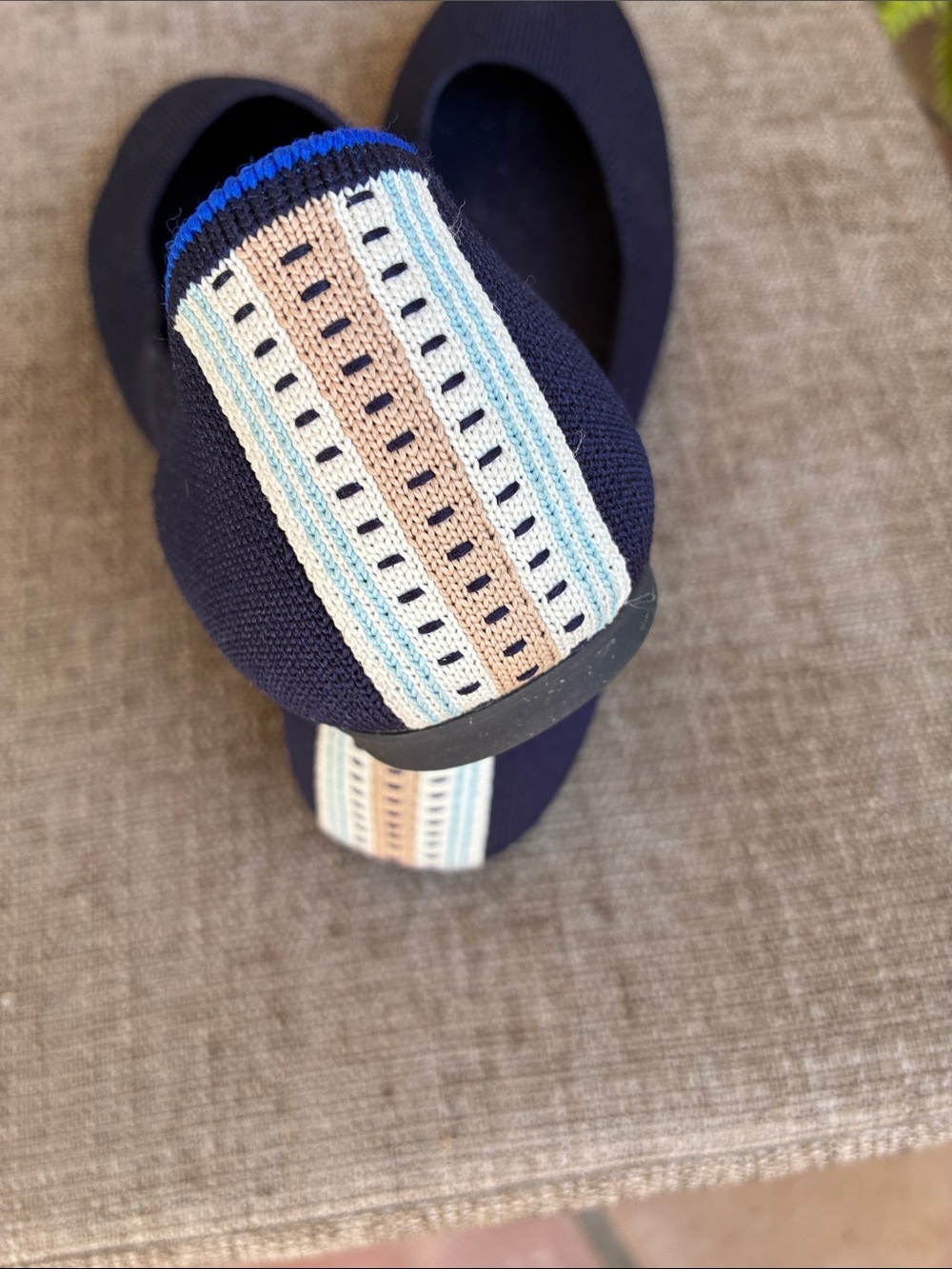 Rothy’s Comfortable Women's Navy Slip-On Ballet Flats - 9 - Picture 3 of 4